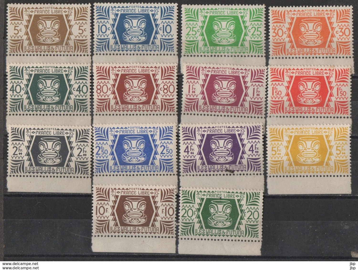 Wallis Et Futuna N°YT 133 à 146 Série France Libre Complète Bord De Feuille Neuve ** - Unused Stamps