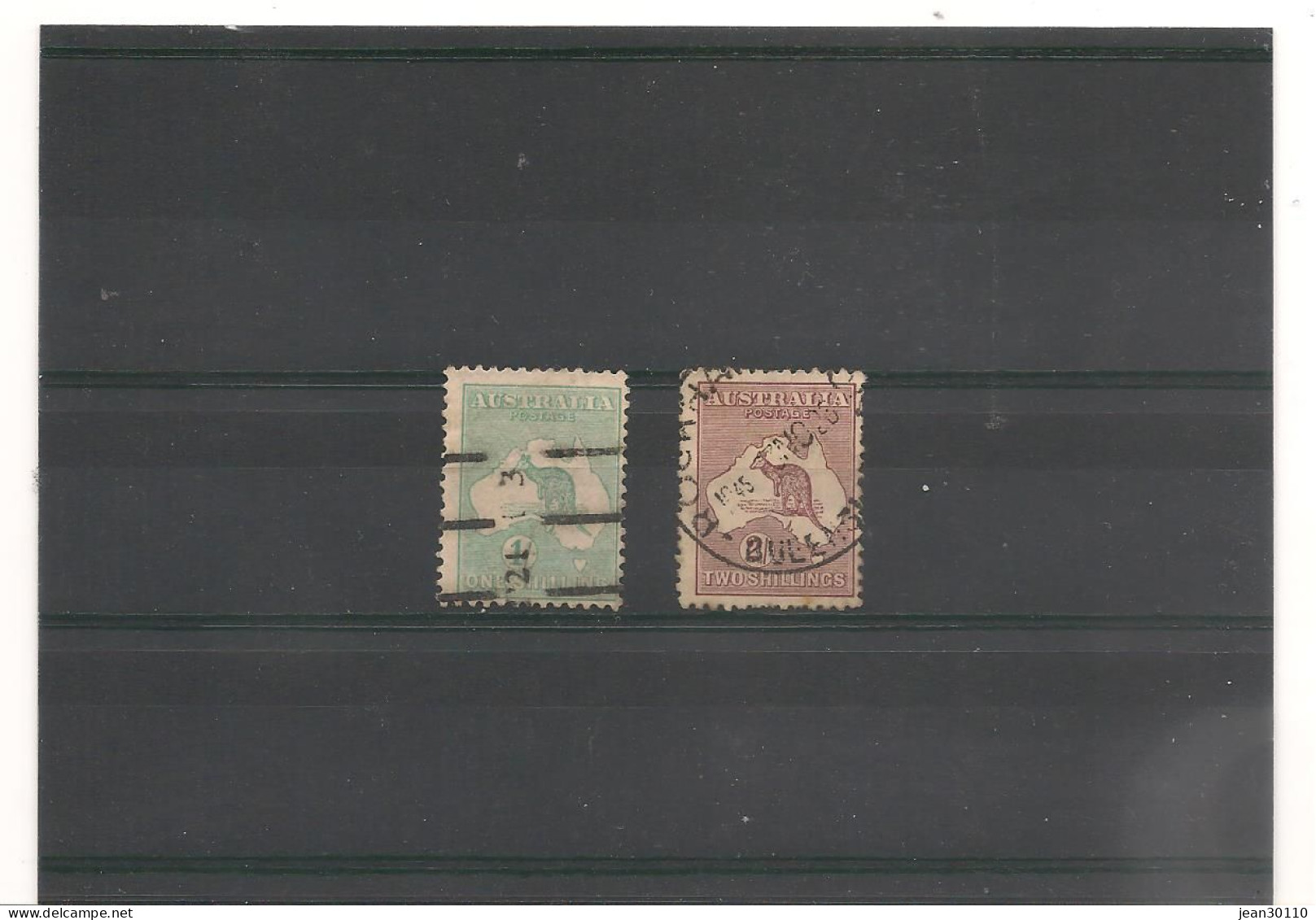 AUSTRALIE ANNÉE 1912/19 N°Y/T : 10-11 Oblitérés COTE : 120 € - Used Stamps