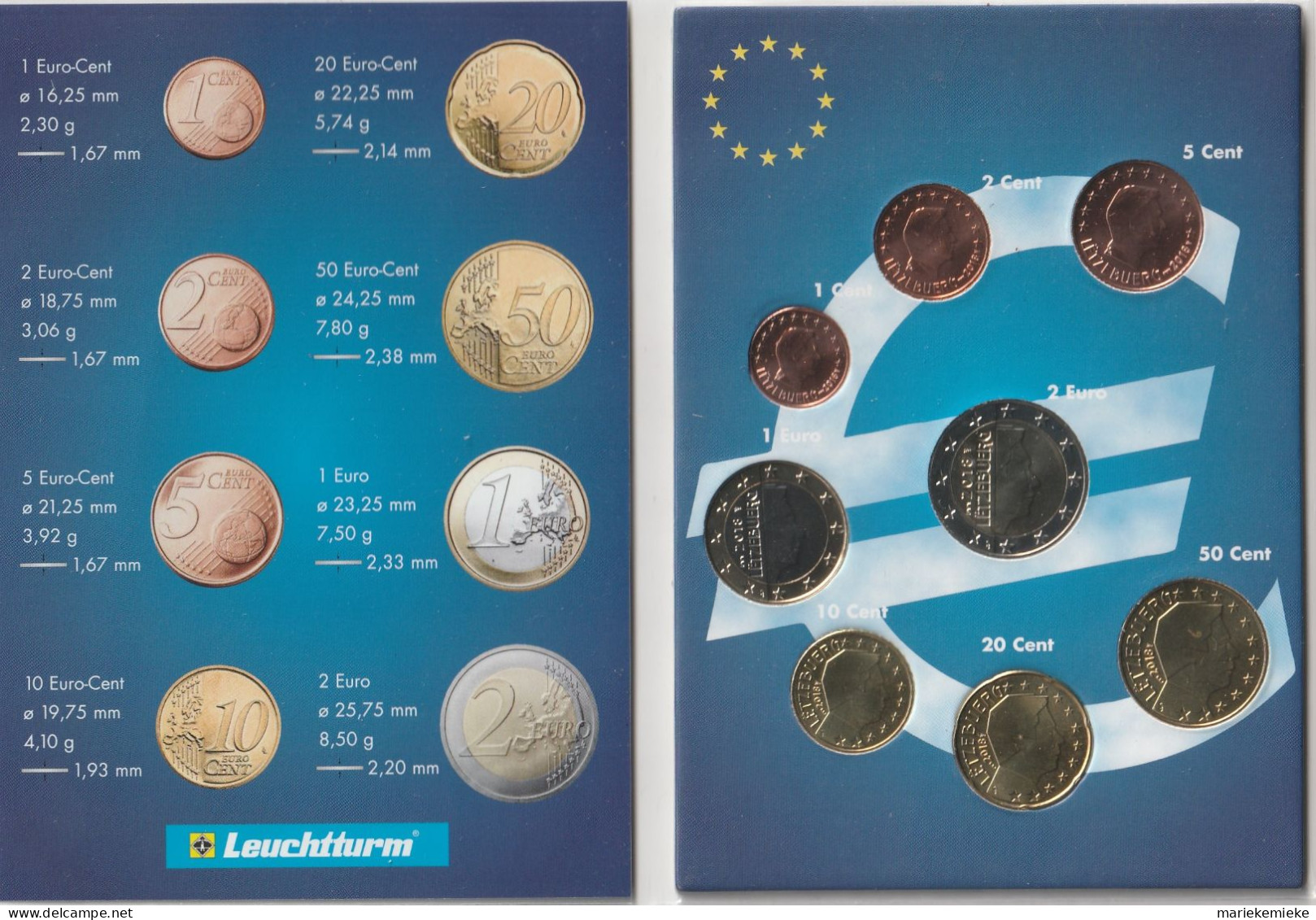 LUXEMBURG 2018 JAARSET UNC - FDC /  LUXEMBOURG ANNÉE 2018 UNC - FDC /  LUXEMBOURG YEARSET 2018 UNC - FDC - Luxembourg