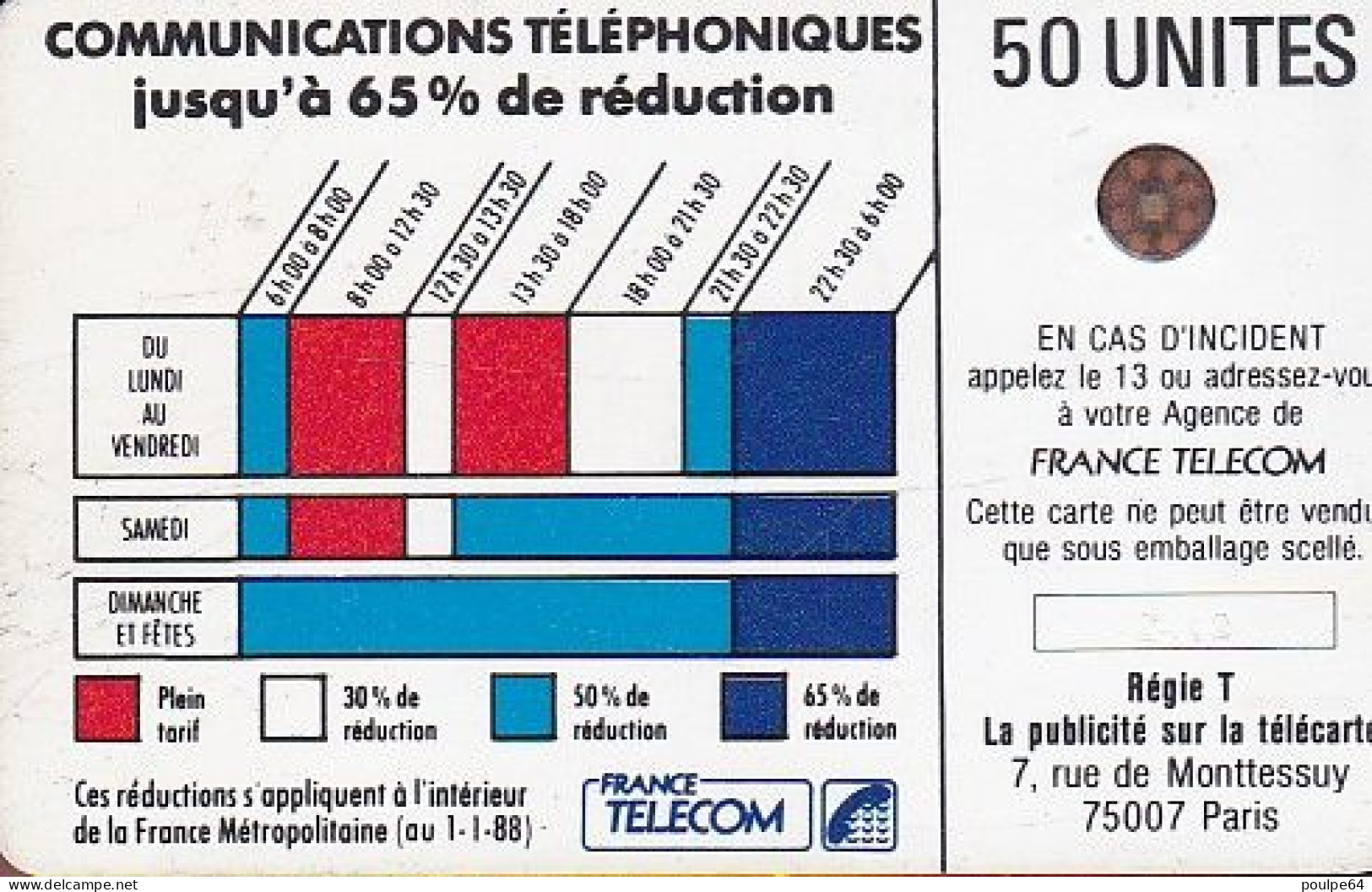 K09/510 - SC4on  PØ7 - 50 Unités - (verso : 5 N° Encadrés) - Telefonschnur (Cordon)