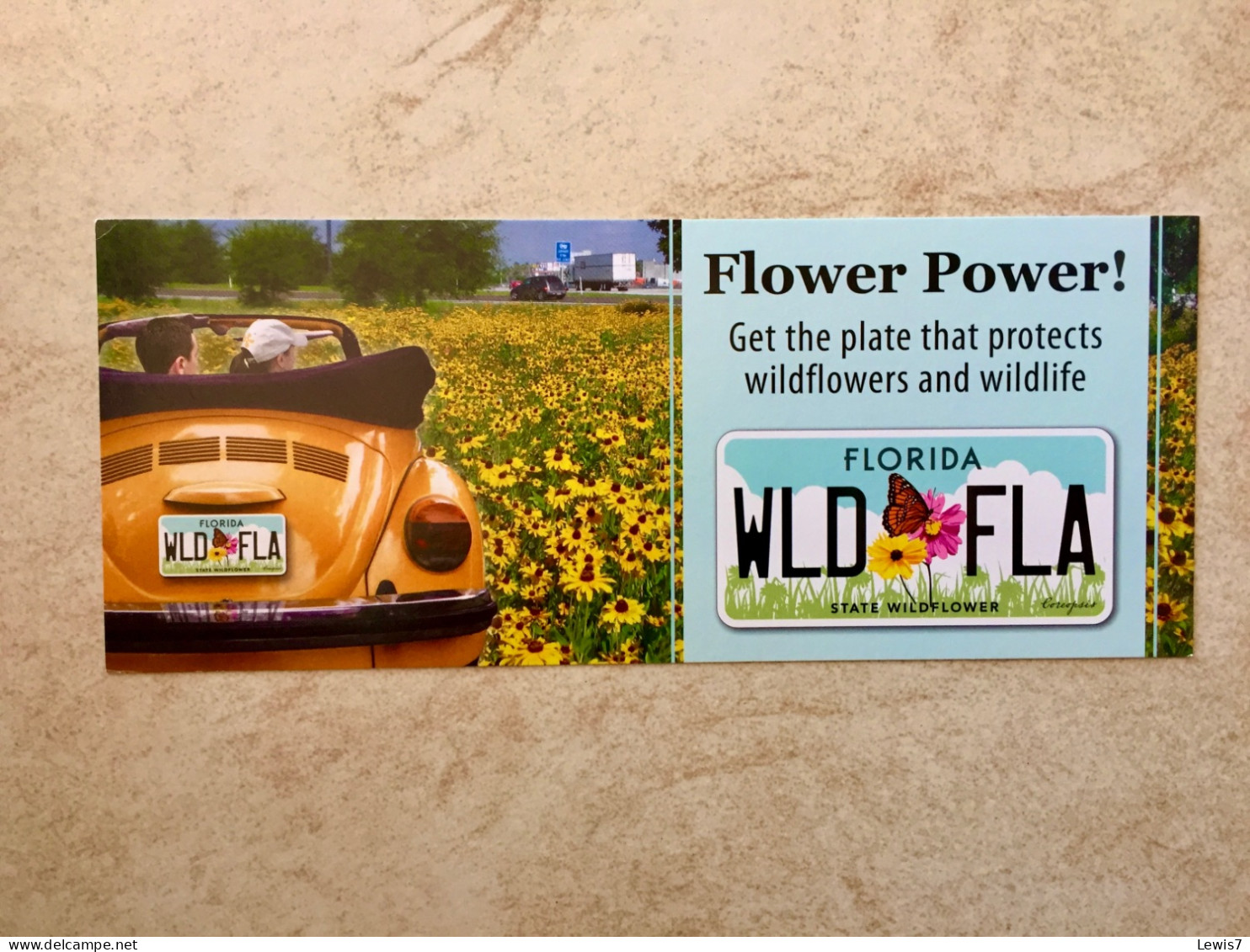 Brochure : Pour Plaque Immatriculation - FLORIDA - Number Plates