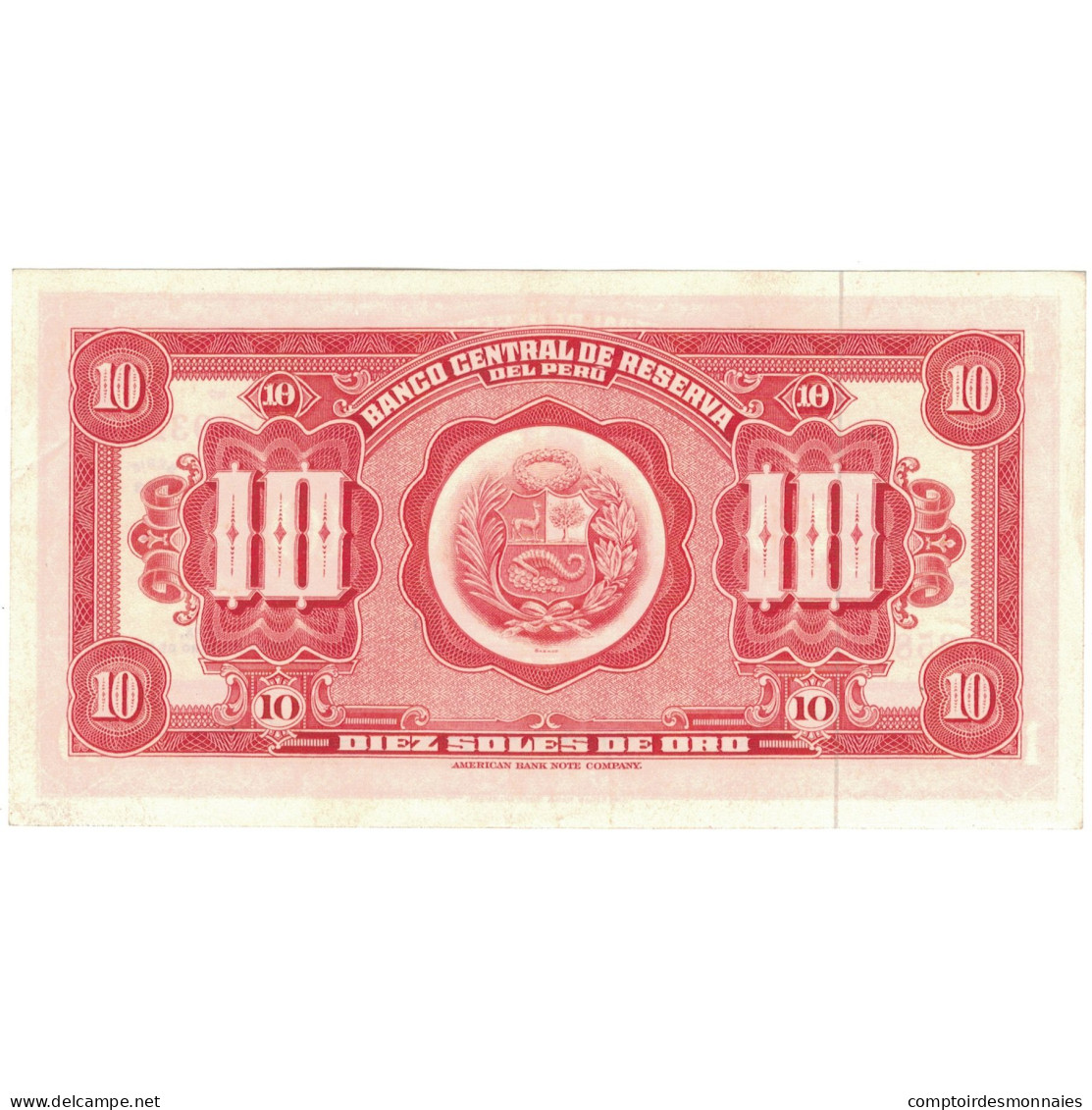 Billet, Pérou, 10 Soles De Oro, 1965, 1965-02-26, KM:88, SPL - Peru