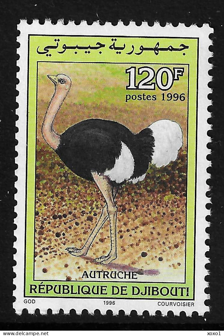 Djibouti 1996 MiNr. 621 Dschibuti Birds The Common Ostrich (Struthio Camelus) 1v MNH ** 800.00 € - Autruches