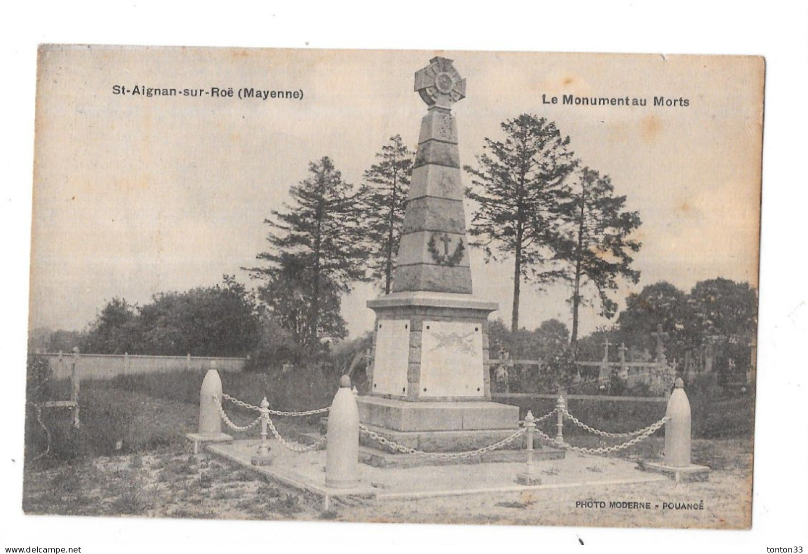 SAINT AIGNAN SUR ROE - 53 - Le Monument Au Morts - GEO 2 - - Saint Aignan Sur Roe