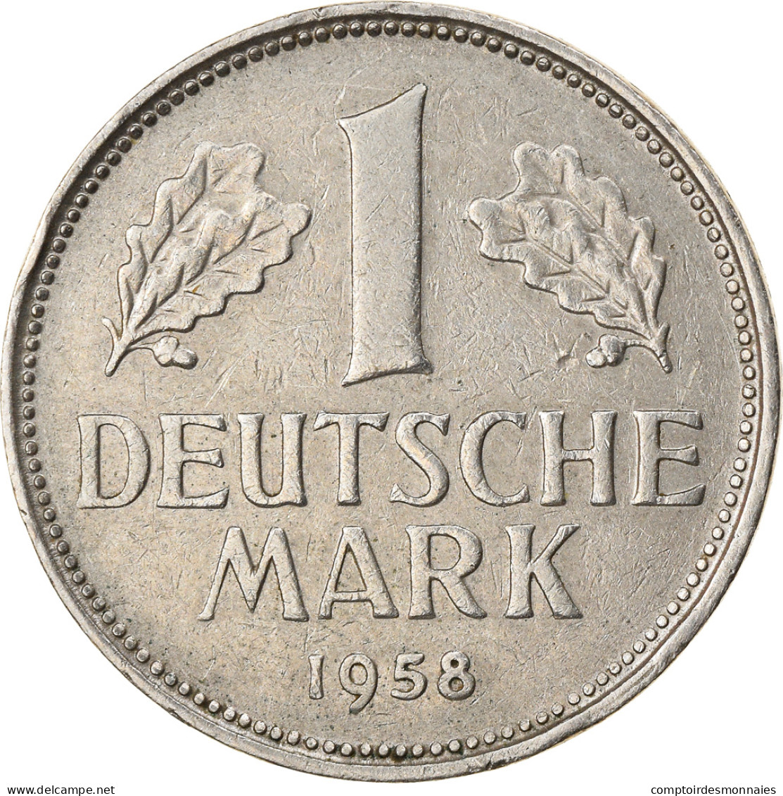 Monnaie, République Fédérale Allemande, Mark, 1958, Munich, TTB - 1 Mark