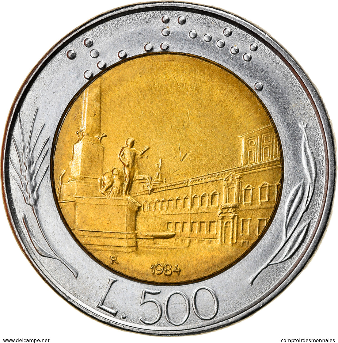 Monnaie, Italie, 500 Lire, 1984, Rome, TTB+, Bi-Metallic, KM:111 - 500 Liras