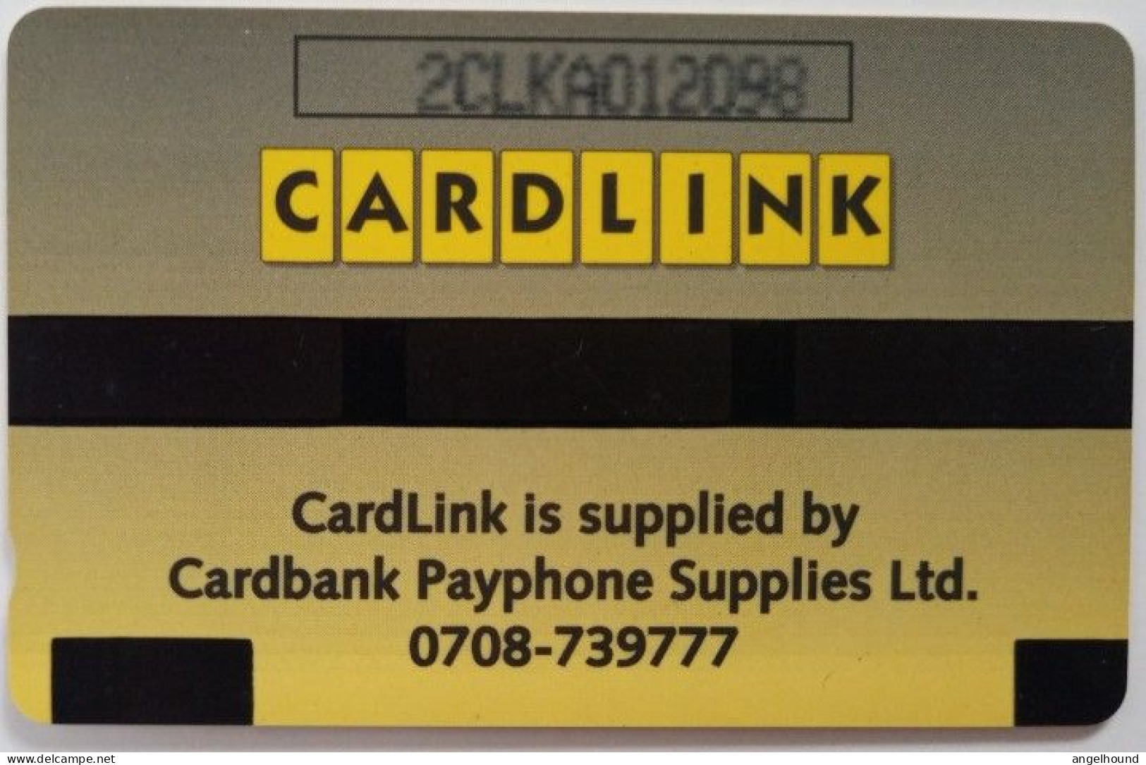 UK Cardlink £2 2CKLA - Jigsaw Design ( Black / Yellow ) - Eurostar, Cardlink & Railcall