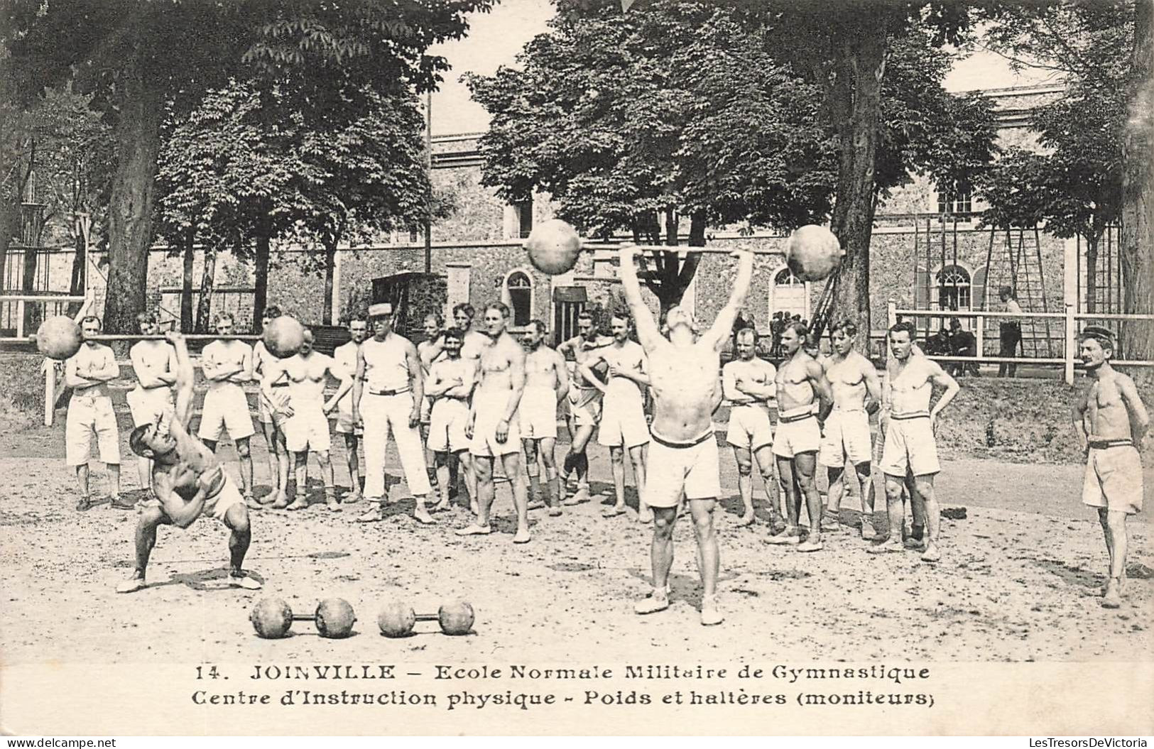 MILITARIA - Joinville - École Normale Militaire De Gymnastique - Poids Et Haltères - Carte Postale Ancienne - Other & Unclassified