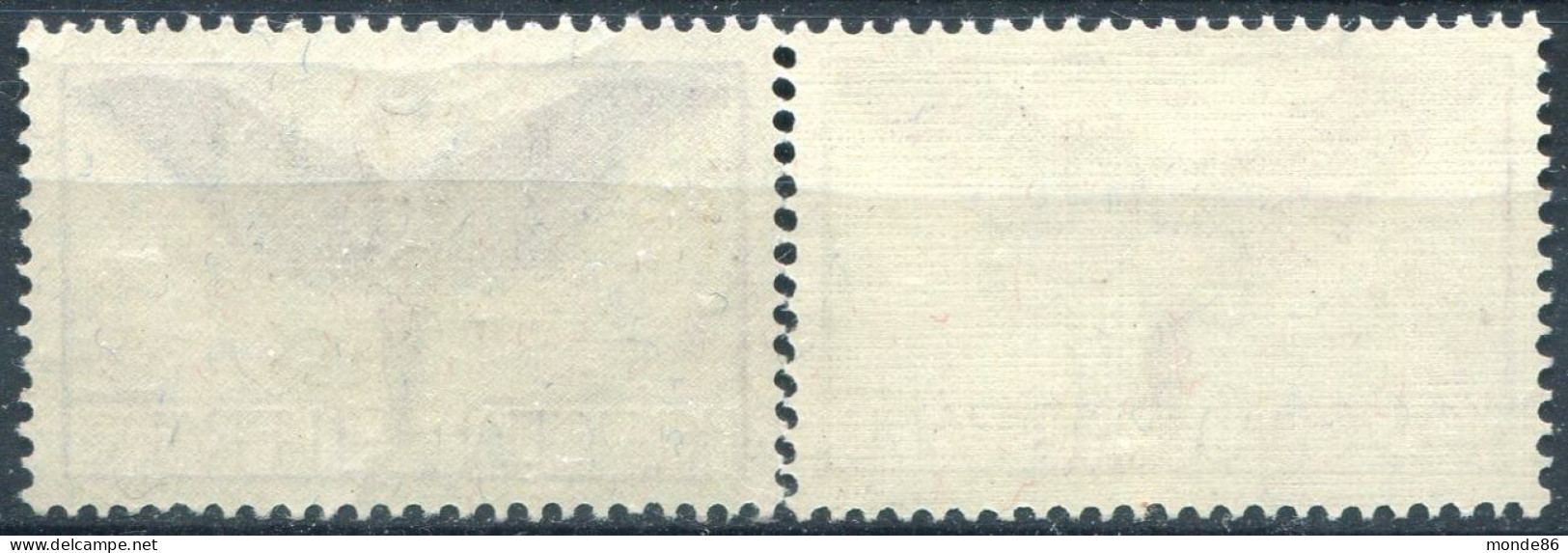 SUISSE - Y&T PA N° 12-12a **...normal + Gaufré - Unused Stamps