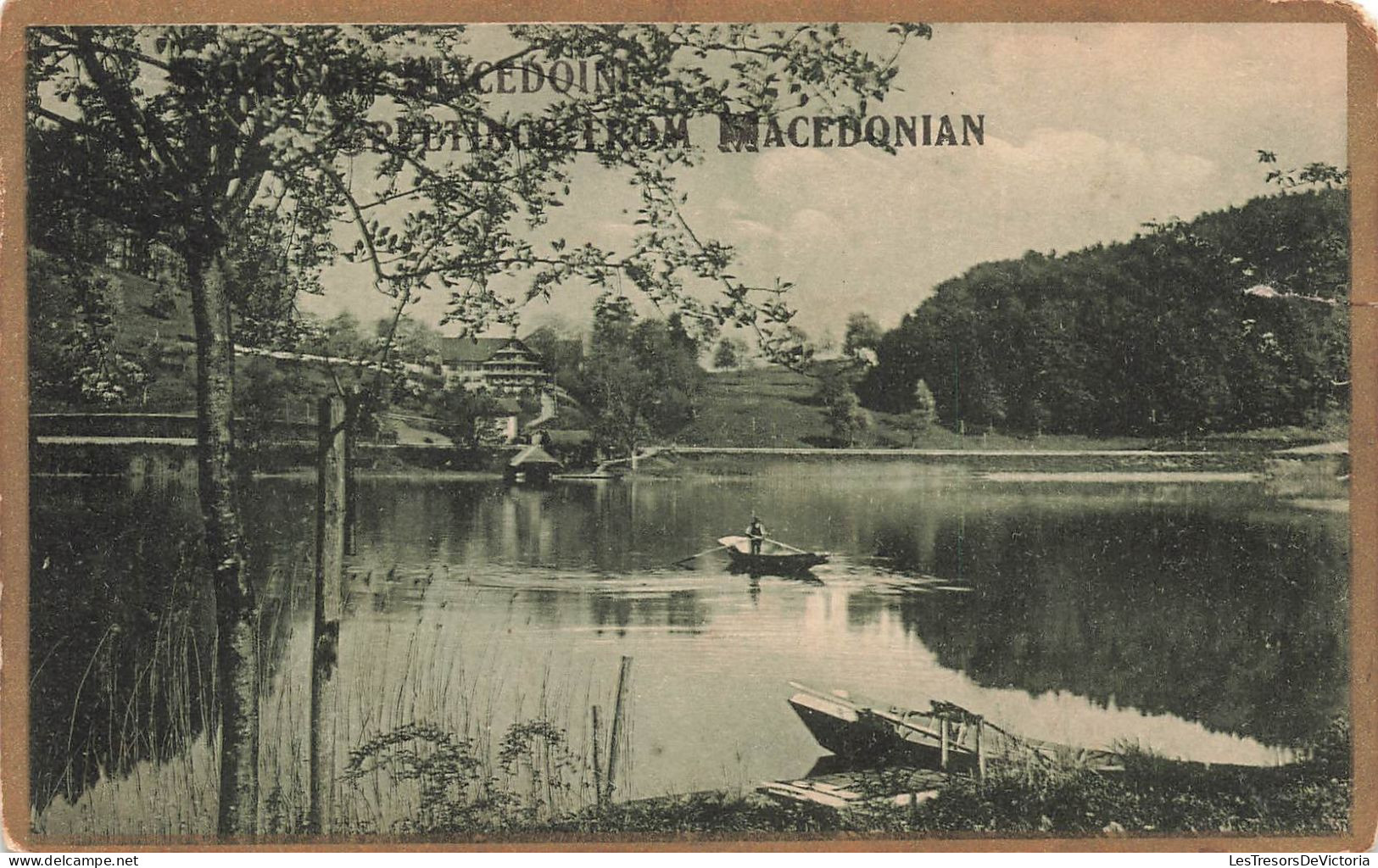 MACEDOINE - Vue Sur L'étang Et Ses Bords - Carte Postale Ancienne - Nordmazedonien