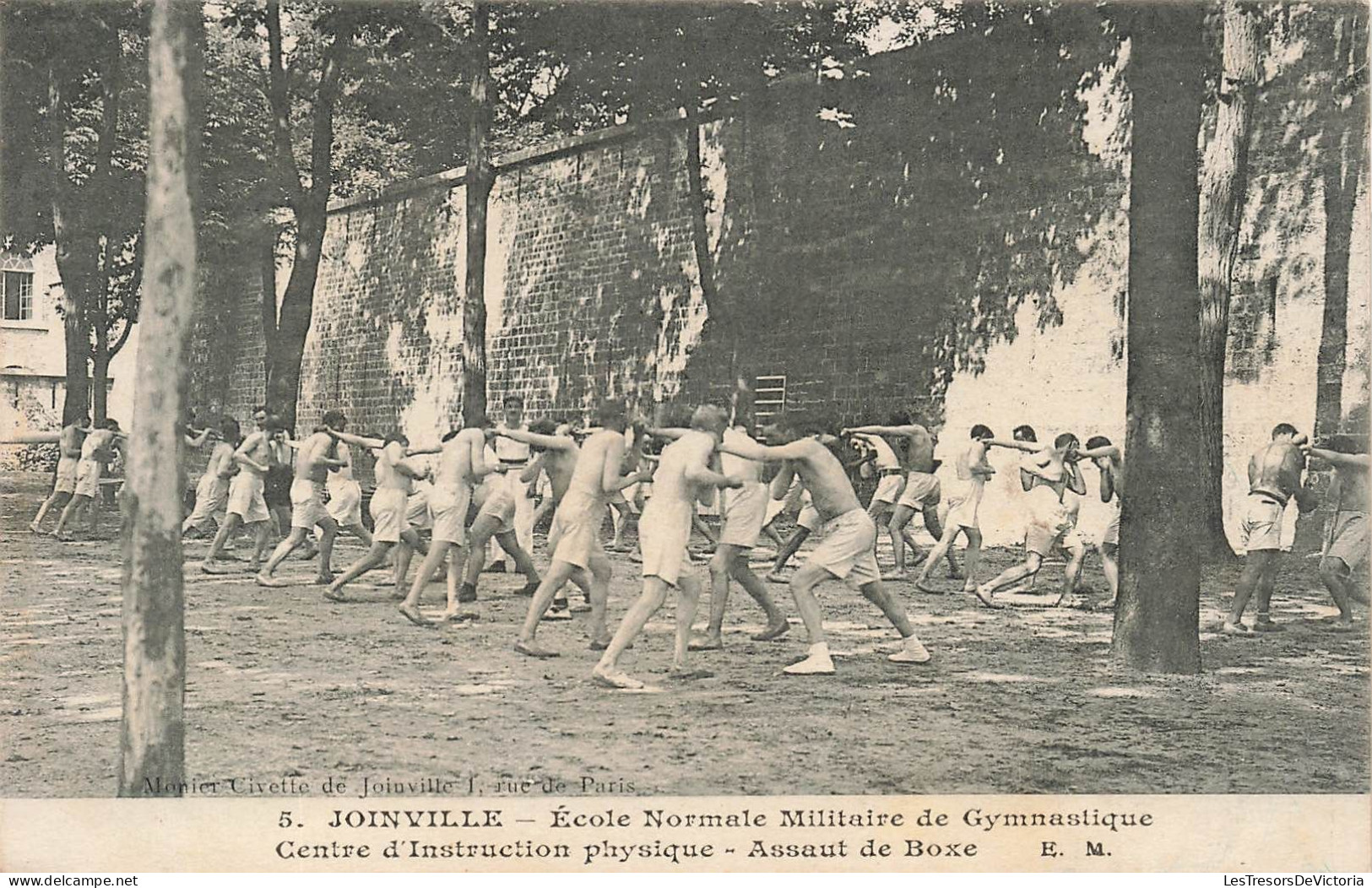 MILITARIA - Joinville - École Normale Militaire De Gymnastique - Assaut De Boxe - Carte Postale Ancienne - Other & Unclassified