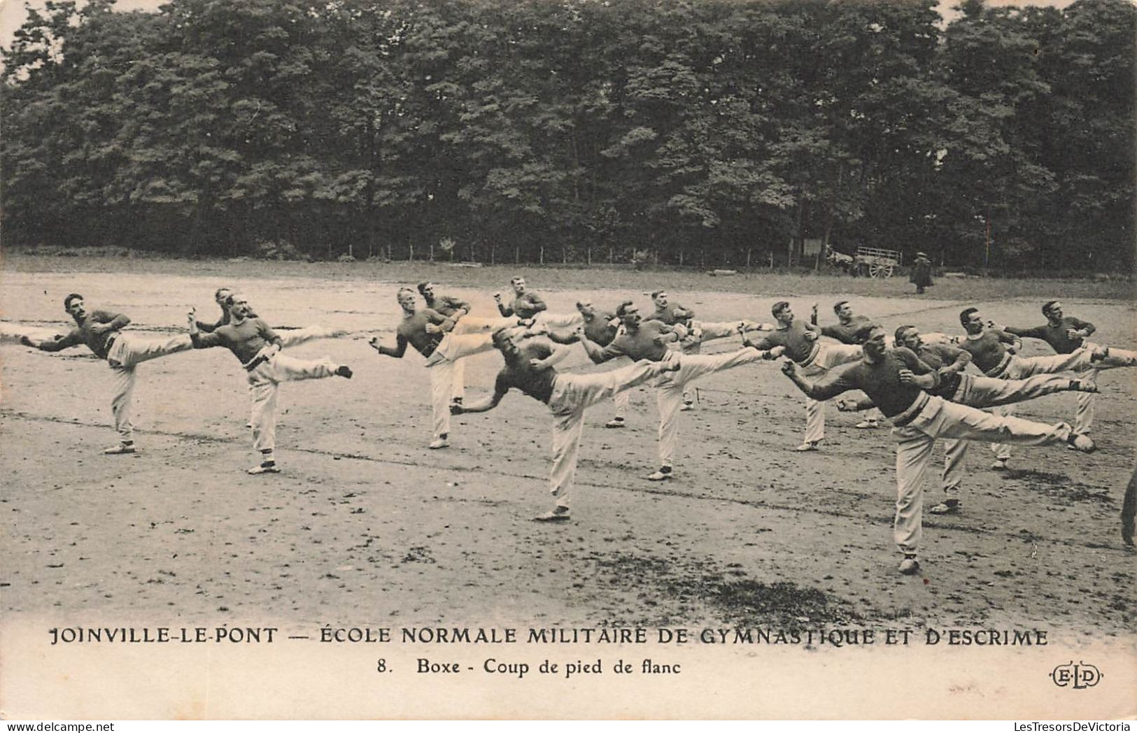 MILITARIA - Joinville - École Normale Militaire De Gymnastique Et De L'escrime - Boxe - Carte Postale Ancienne - Autres & Non Classés