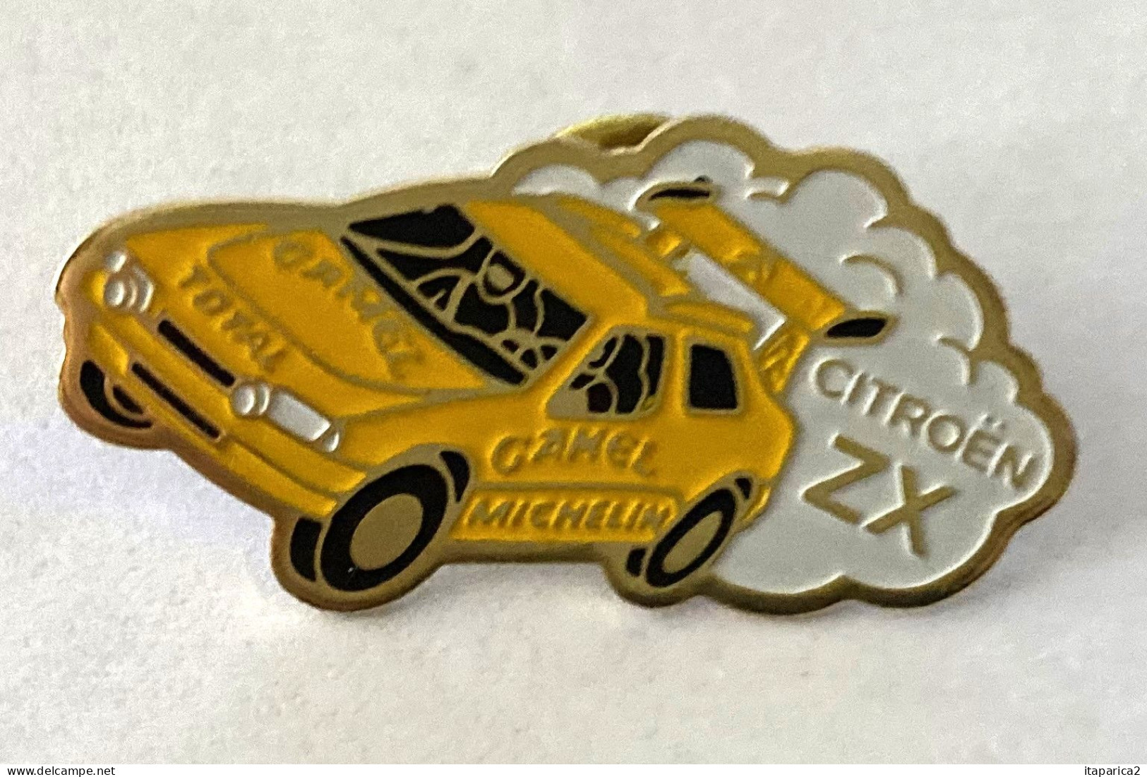 PINS AUTOMOBILE 4X4 CITROËN ZX JAUNE TOTAL, MICHELIN CAMEL  / 33NAT - Citroën