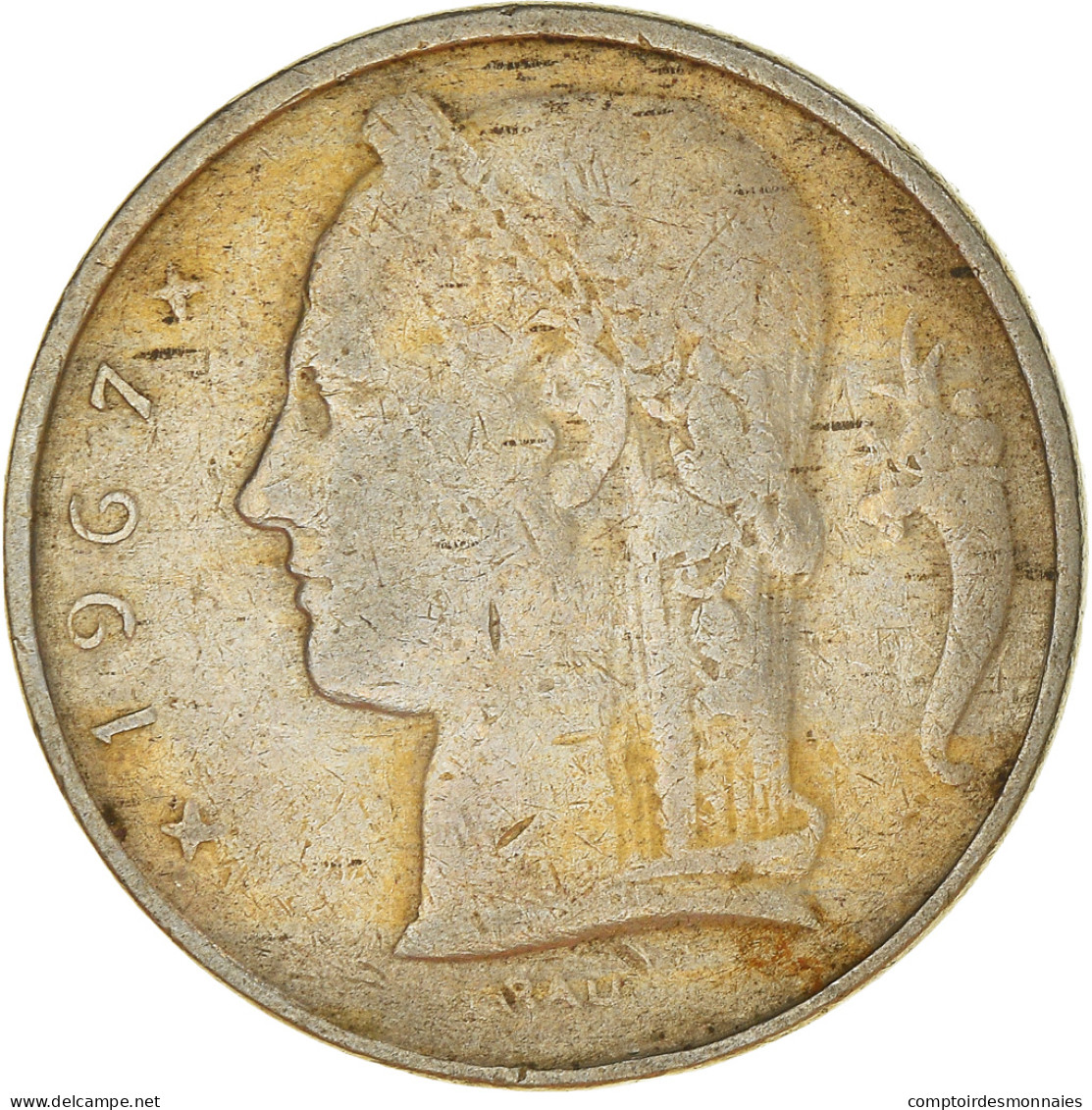 Monnaie, Belgique, 5 Francs, 5 Frank, 1967, TB, Cupro-nickel, KM:135.1 - 5 Frank