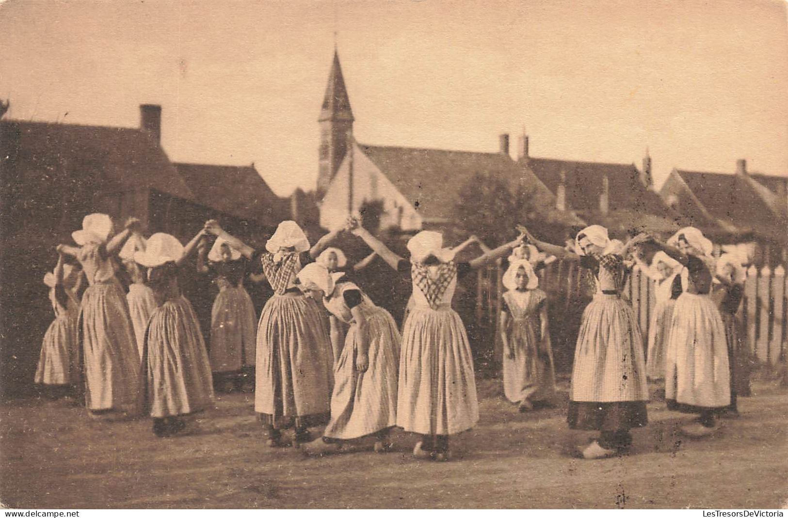 BELGIQUE - Anvers - Coin De Westende à Anvers - Des Petites Filles Jouant En Faisant Un Cercle - Carte Postale Ancienne - Andere & Zonder Classificatie