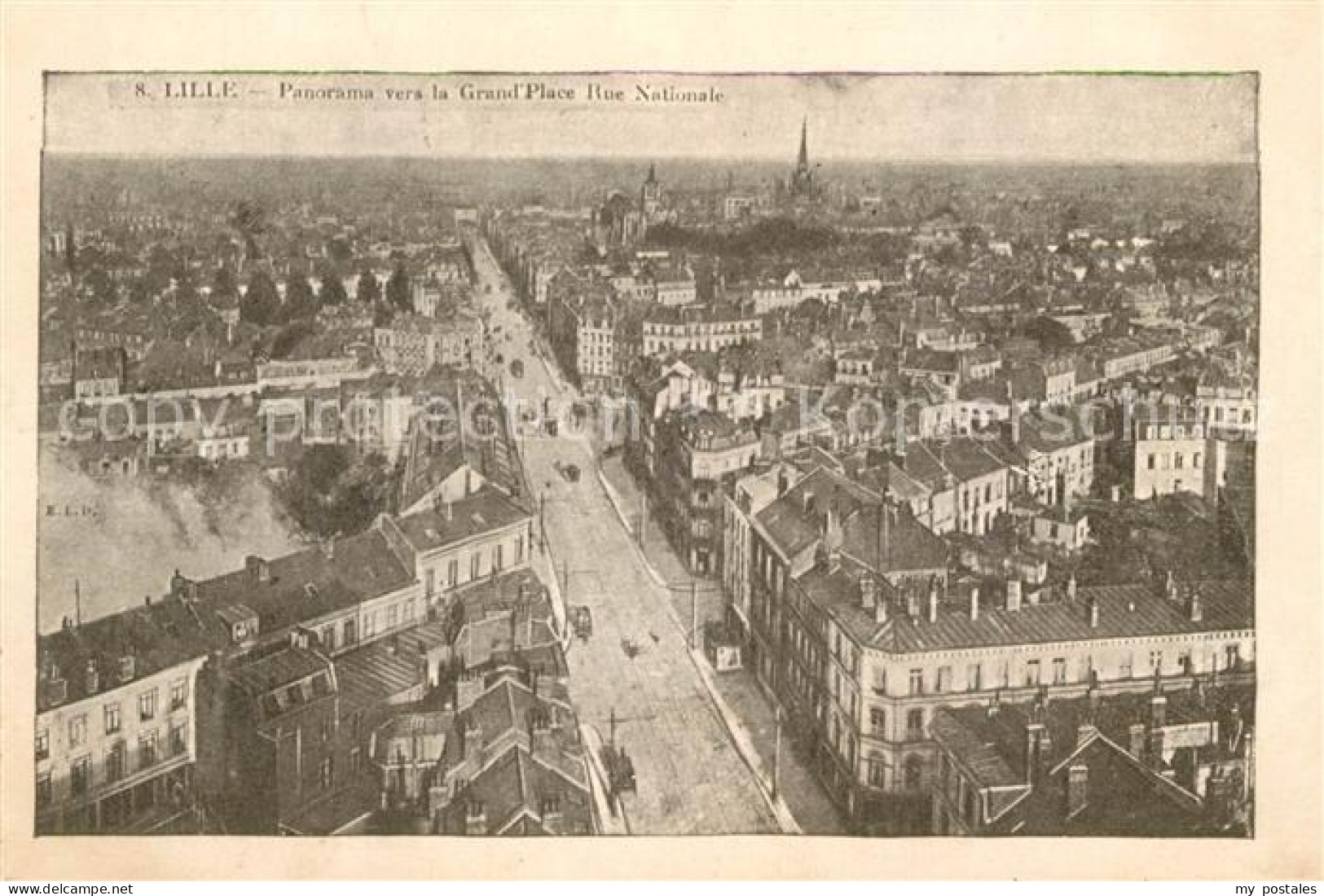 43173636 Lille Antwerpen Panorama Ver La Grand Place Rue Nationale Lille Antwerp - Merksplas