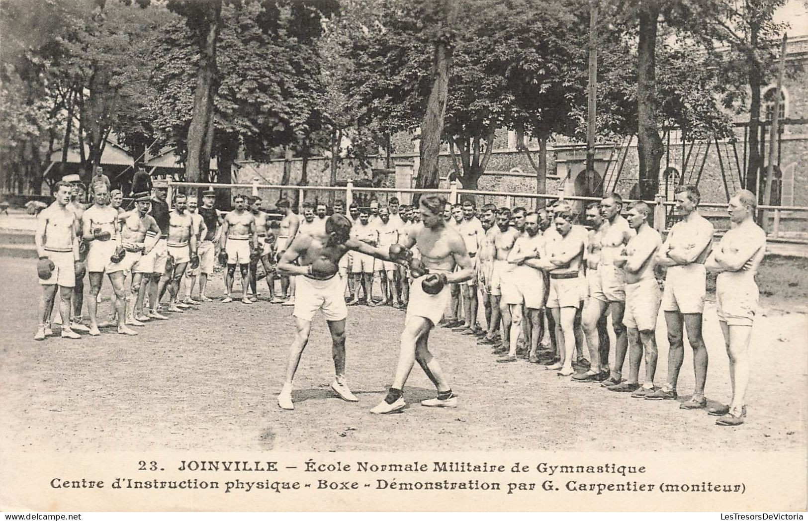 MILITARIA - Ecole Normale Militaire De Gymnastique - Boxe - Démonstration - Joinville - Carte Postale Ancienne - Other & Unclassified
