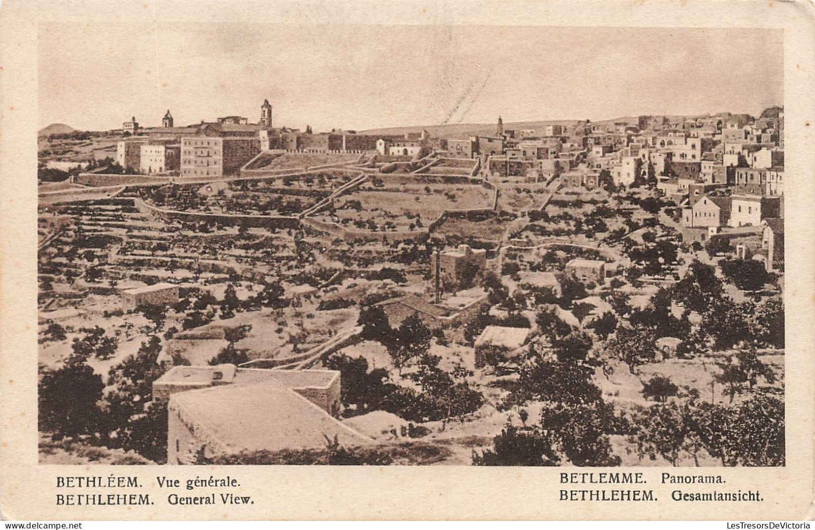 PALESTINE - Vue Générale De La Ville De Bethlehem - Carte Postale Ancienne - Palästina