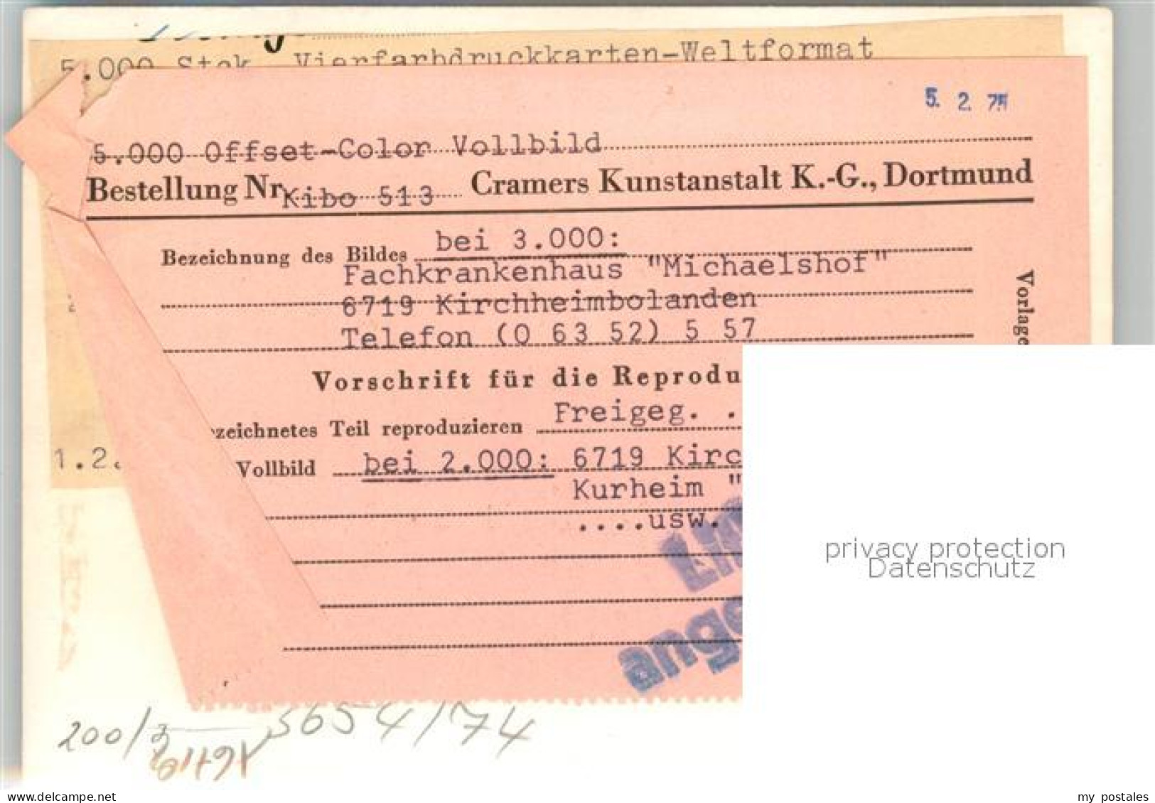 43158342 Kirchheimbolanden Fliegeraufnahme Krankenhaus Michaelshof Kirchheimbola - Kirchheimbolanden