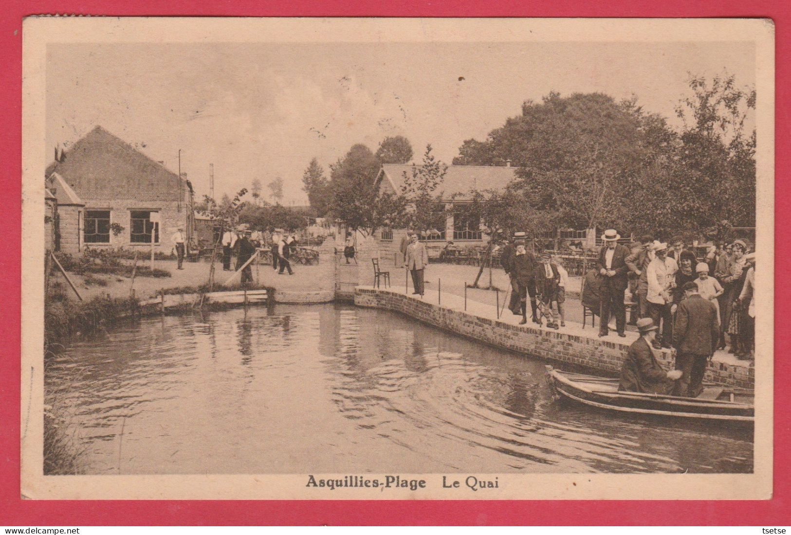 Asquillies-Plage - Le Quai ... Belle Animation- 1936  ( Voir Verso ) - Quevy