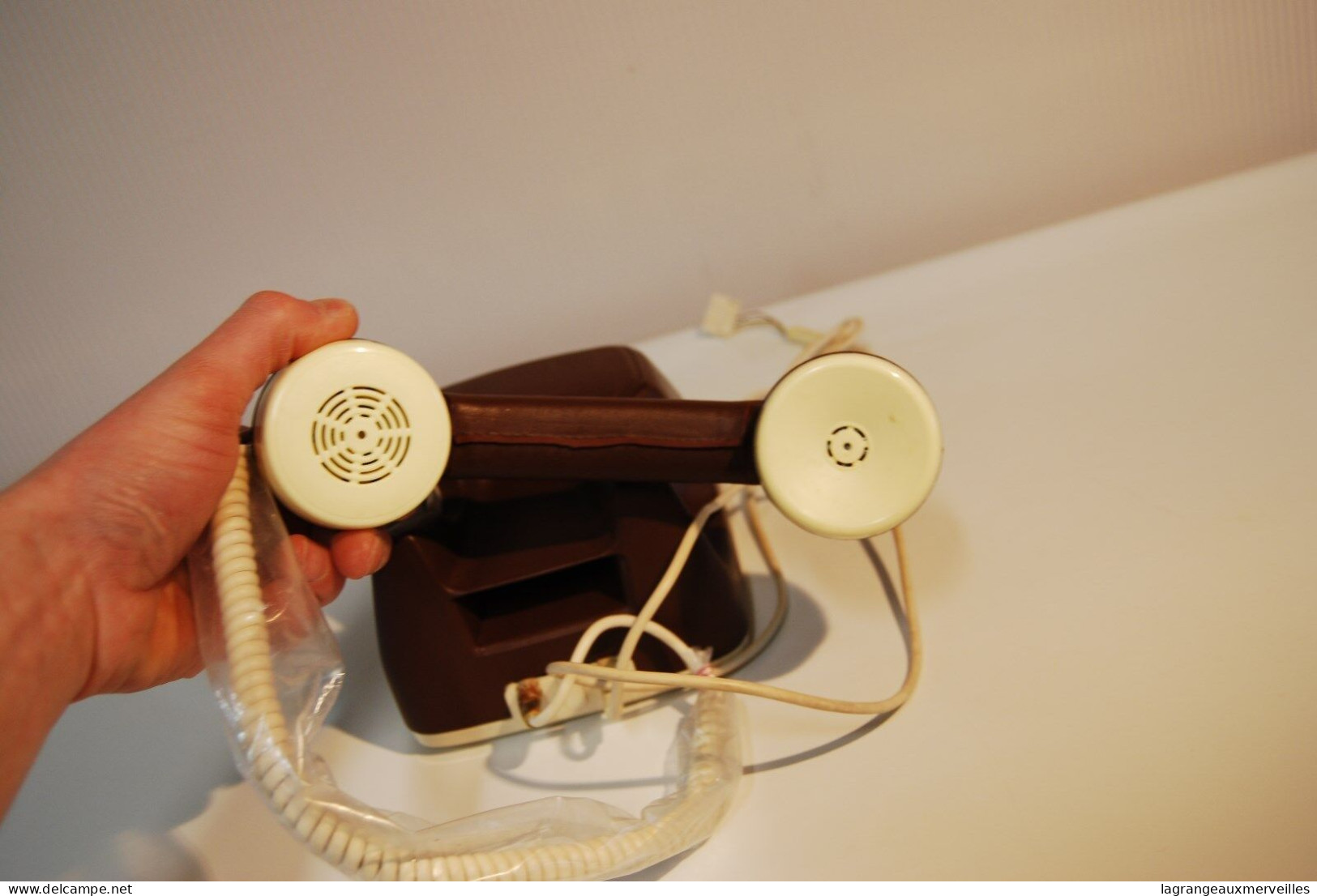 C132 Vintage Retro Phone en bakelite noire