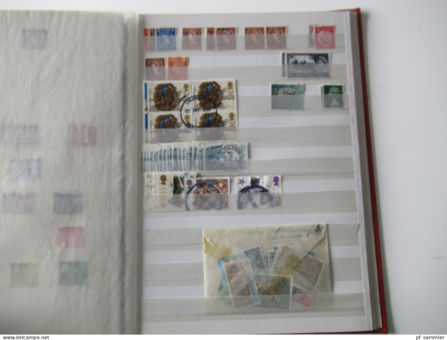 Sammlung / interessantes Album / Lagerbuch Europa GB ab Penny Black - 1991 tausende gestempelte Marken / Fundgrube!