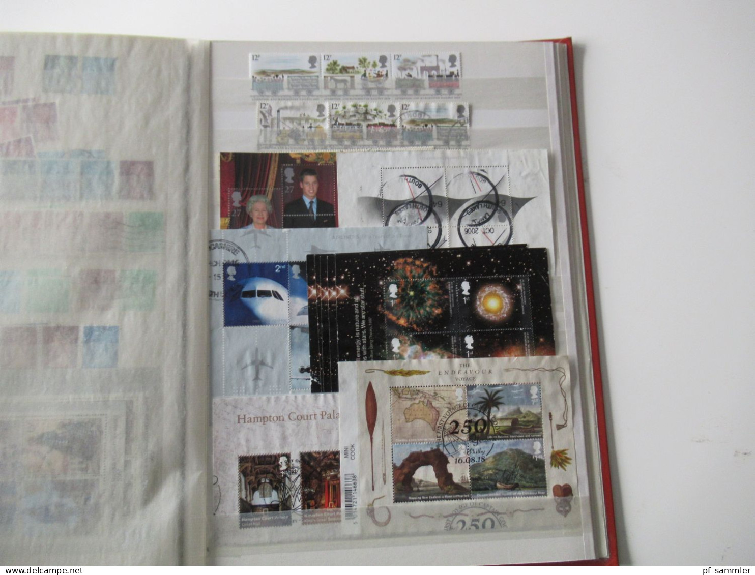 Sammlung / interessantes Album / Lagerbuch Europa GB ab Penny Black - 1991 tausende gestempelte Marken / Fundgrube!