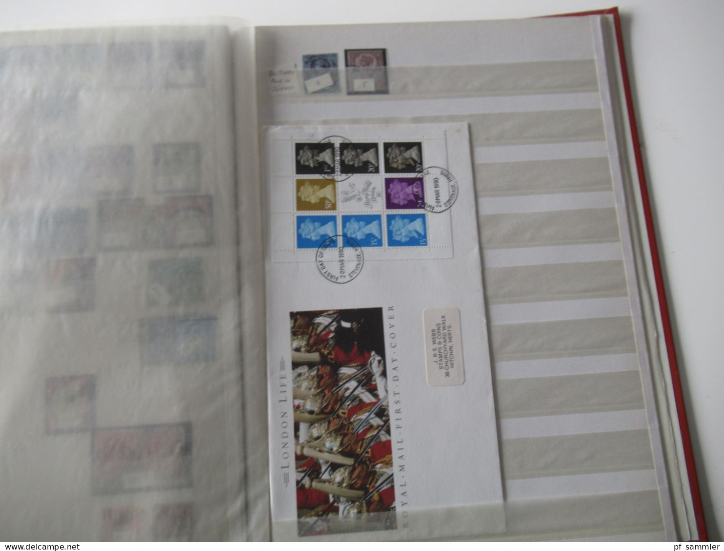 Sammlung / interessantes Album / Lagerbuch Europa GB ab Penny Black - 1991 tausende gestempelte Marken / Fundgrube!