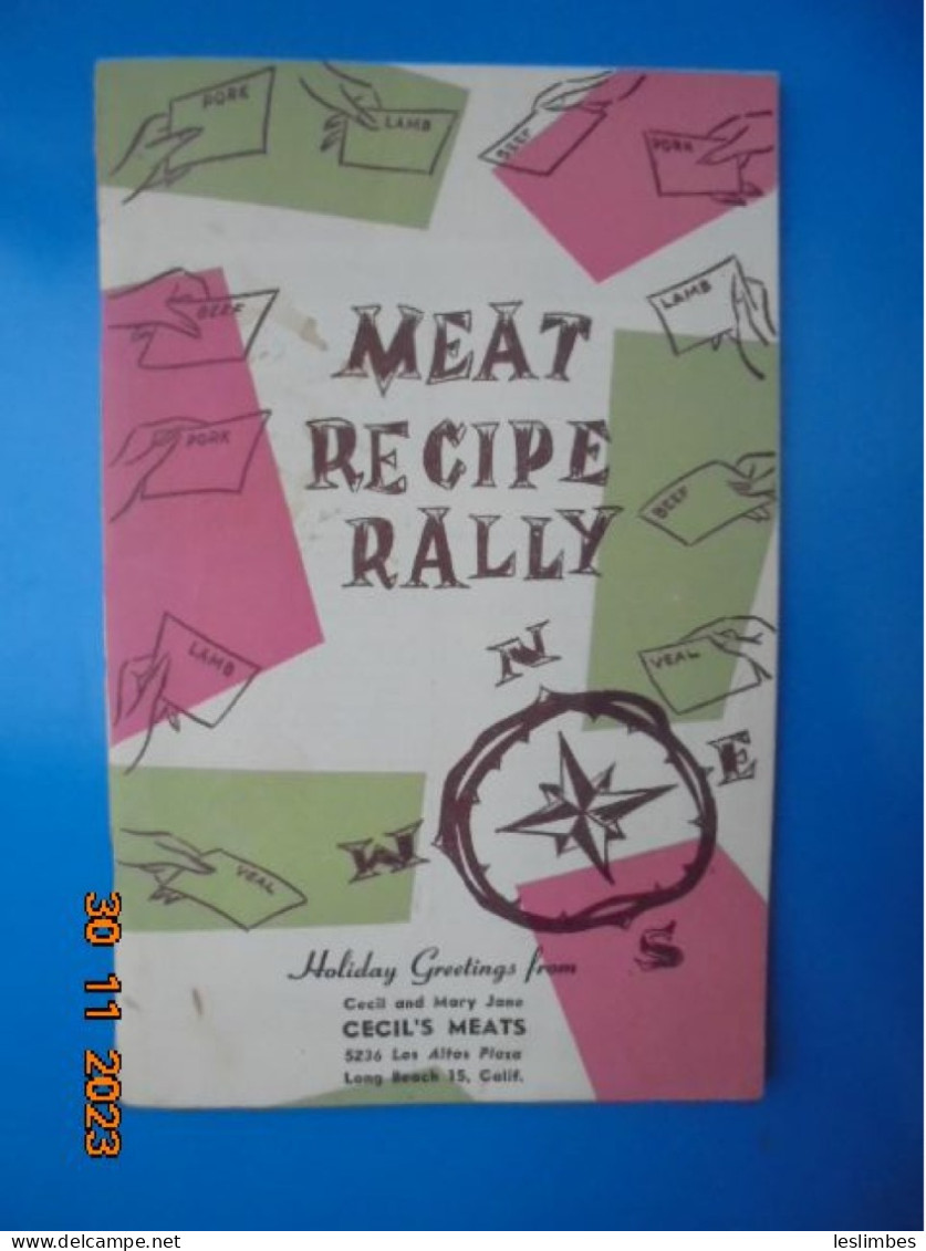 Meat Recipe Rally - National Live Stock And Meat Board 1958 - Americana