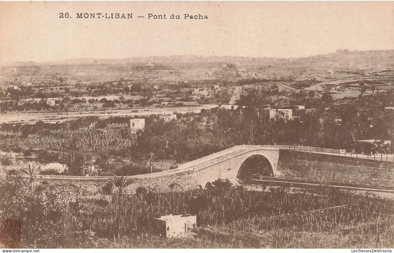 LIBAN - Mont Liban - Vue Sur Le Pont De Pacha - Carte Postale Ancienne - Liban