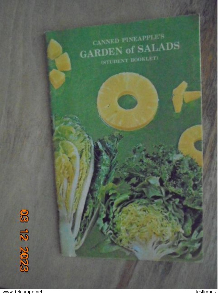 Canned Pineapple's Garden Of Salads (Student Booklet) - Home Economics Department, Pineapple Growers Association - Noord-Amerikaans