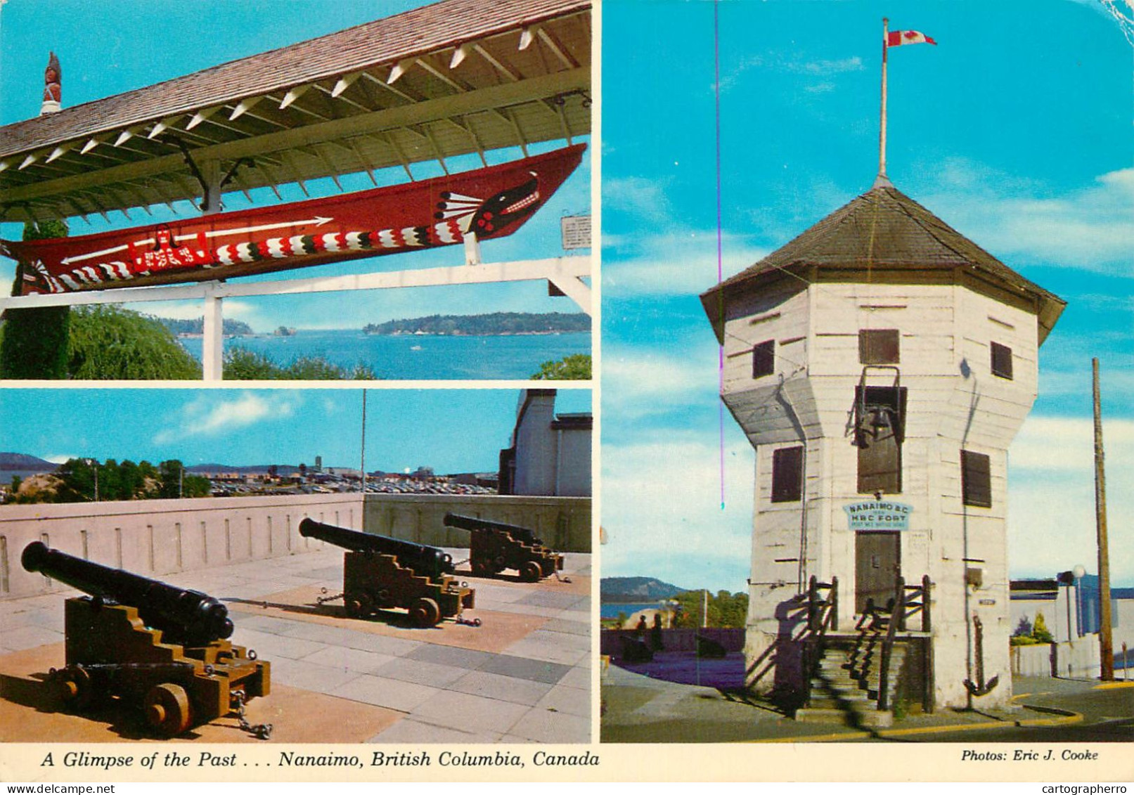 Canada Postcard Nanaimo Fort Cannon And Tower - Nanaimo