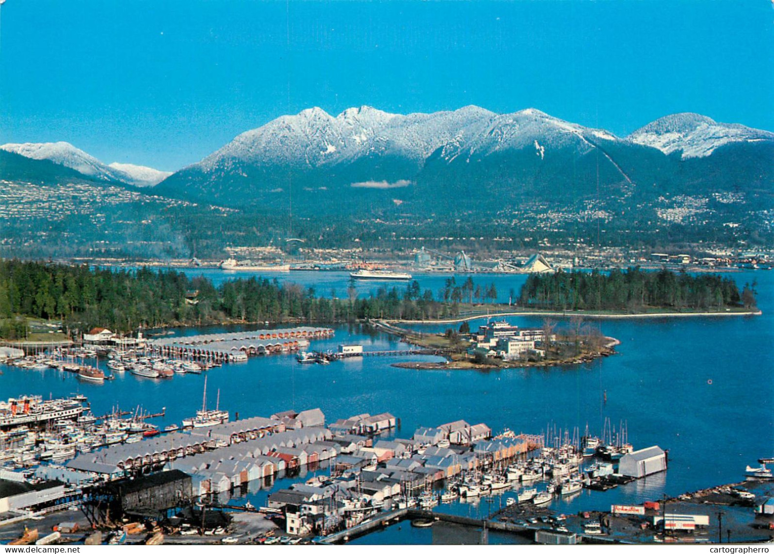 Canada Postcard Vancouver Seaport Coal Harbour Stanley Park Burrard Inlet - Vancouver