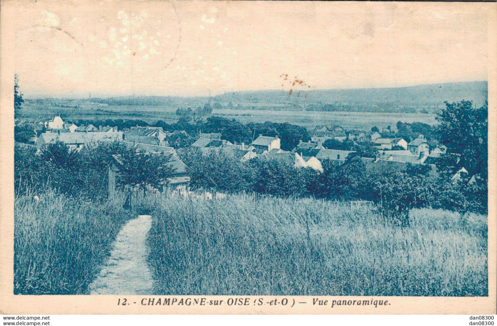 95 CHAMPAGNE SUR OISE VUE PANORAMIQUE - Champagne Sur Oise