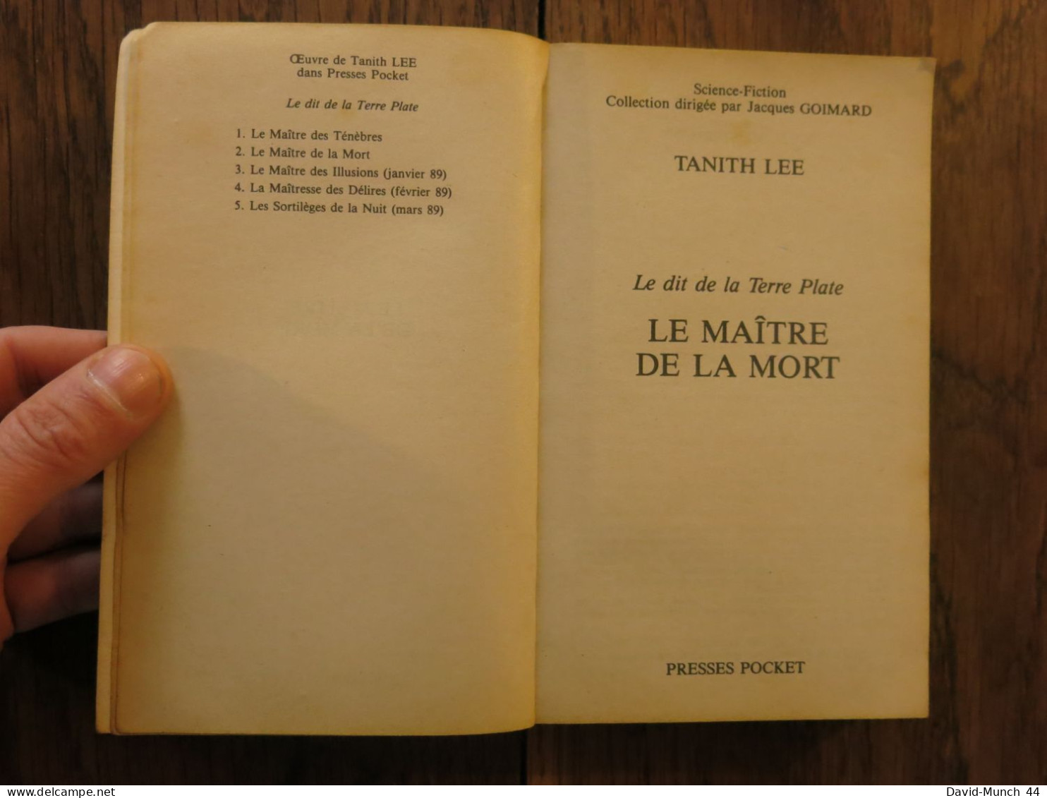 Le Maître De La Mort, Le Dit De La Terre Plate 2 De Tanith Lee. Presses Pocket. 1988 - Fantásticos