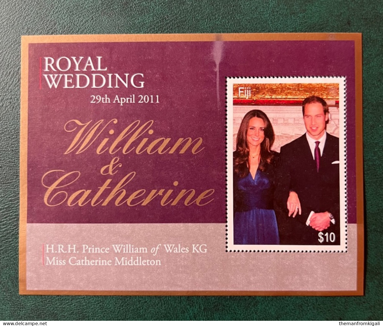 Fiji 2011 - Royal Wedding - Prince William And Catherine Middleton. - Fidji (1970-...)