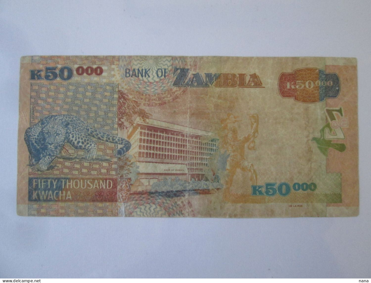 Rare! Zambia 50000 Kwacha 2008 Banknote,see Pictures - Zambie