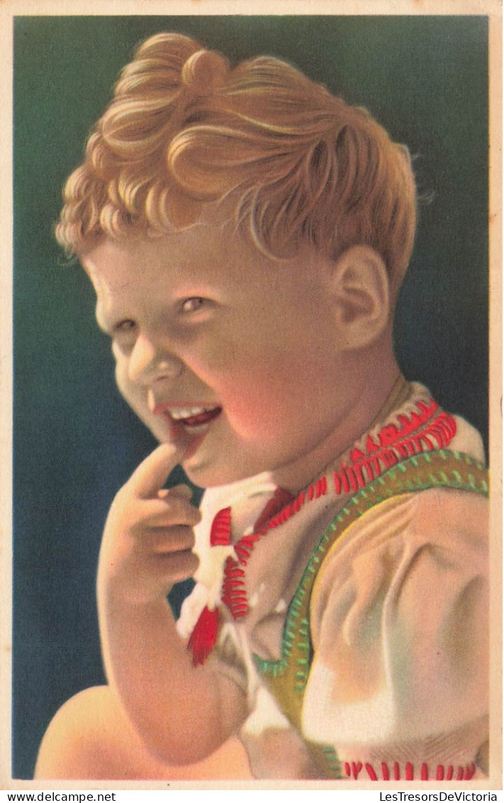 ENFANT - Petit Garçon Avec Son Doigt Dans La Bouche - Salopette - Carte Postale Ancienne - Sonstige & Ohne Zuordnung