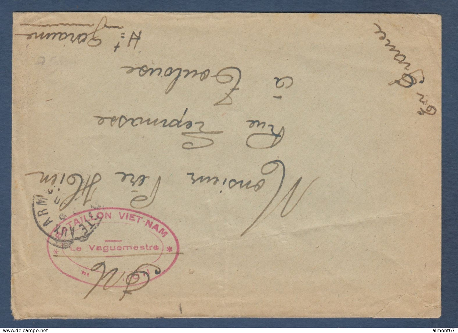 Cachet  BATAILLON  VIET NAM - Guerra De Indochina/Vietnam