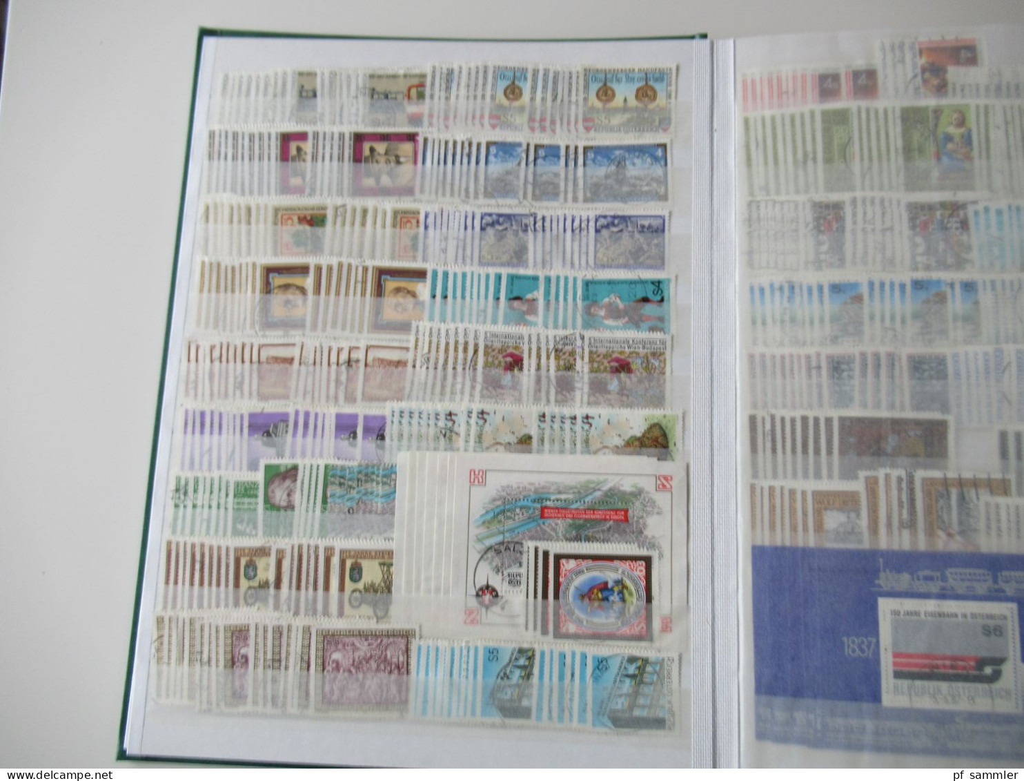 Sammlung / Interessantes Album / Lagerbuch Europa Österreich Ca.1985 - 2002 Hunderte Gestempelte Marken / Fundgrube! - Verzamelingen (in Albums)