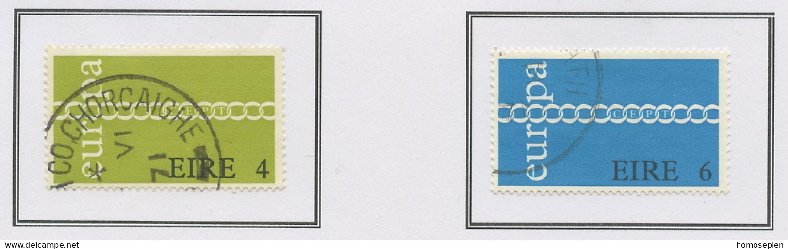 Irlande - Ireland - Irland 1971 Y&T N°267 à 268 - Michel N°265 à 266 (o) - EUROPA - Used Stamps