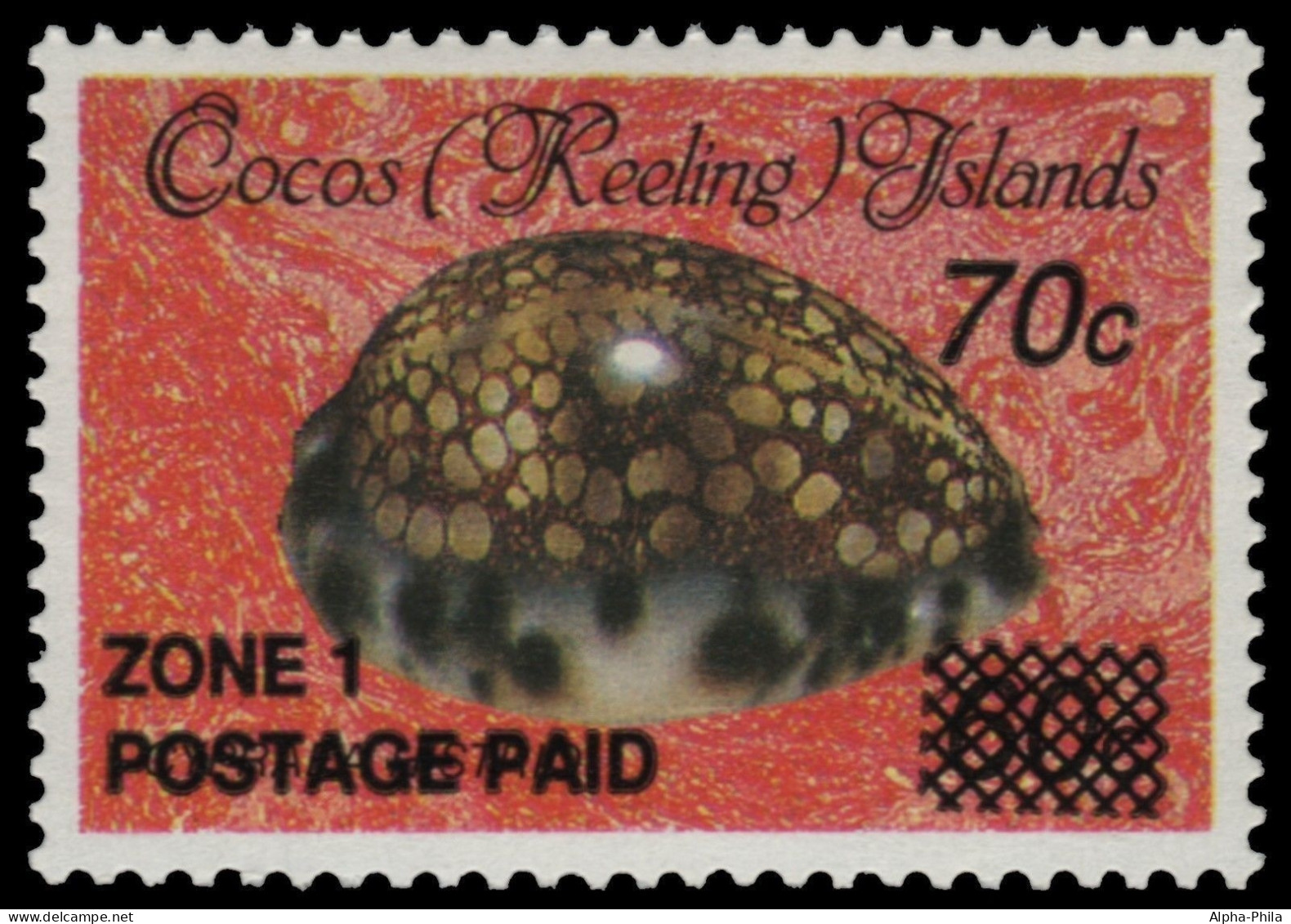 Kokos-Inseln 1991 - Mi-Nr. 242 ** - MNH - Meeresschnecken / Marine Snails - Cocos (Keeling) Islands