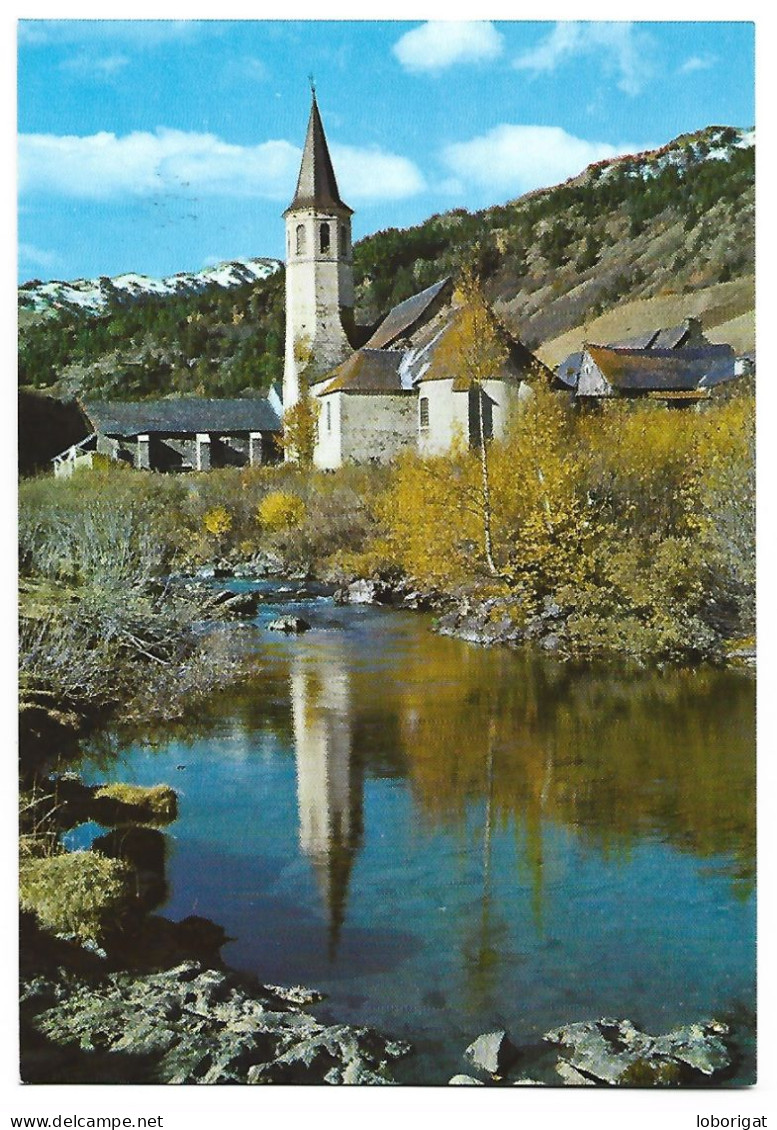 SANTUARIO DE NTRA. SRA. DE MONTGARRI,REFLEJADO EN EL RIO NOGUERA PALLARESA.- P. CATALA.- GESSA - LLEIDA.- ( CATALUNYA) - Kirchen U. Kathedralen