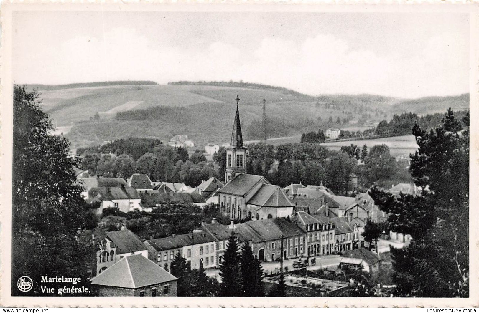 BELGIQUE - Martelange - Vue Générale - Eglise - Carte Postale Ancienne - Martelange