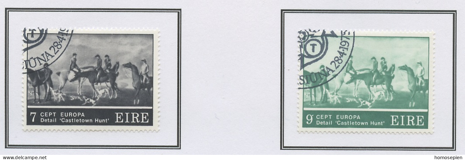 Irlande - Ireland - Irland 1975 Y&T N°317 à 318 - Michel N°315 à 316 (o) - EUROPA - Usati