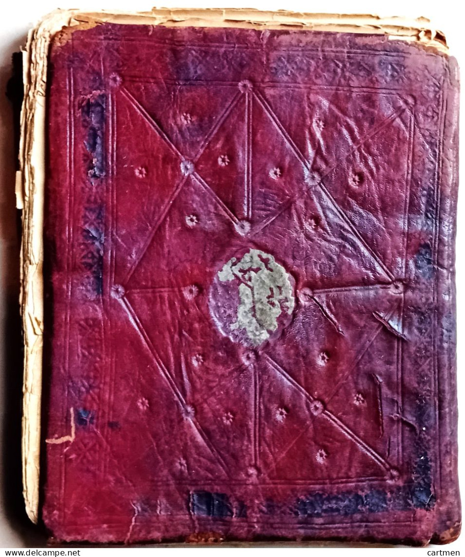 LIVRE EN LANGUE ARABE VISIBLEMENT FRAGMENT DE CORAN VERS 1880/1900 RELIURE CUIR - Livres Anciens