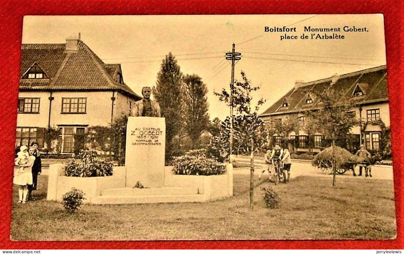 WATERMAEL-BOITSFORT -  Monument Gobert , Place De L'Arbalète - Watermael-Boitsfort - Watermaal-Bosvoorde