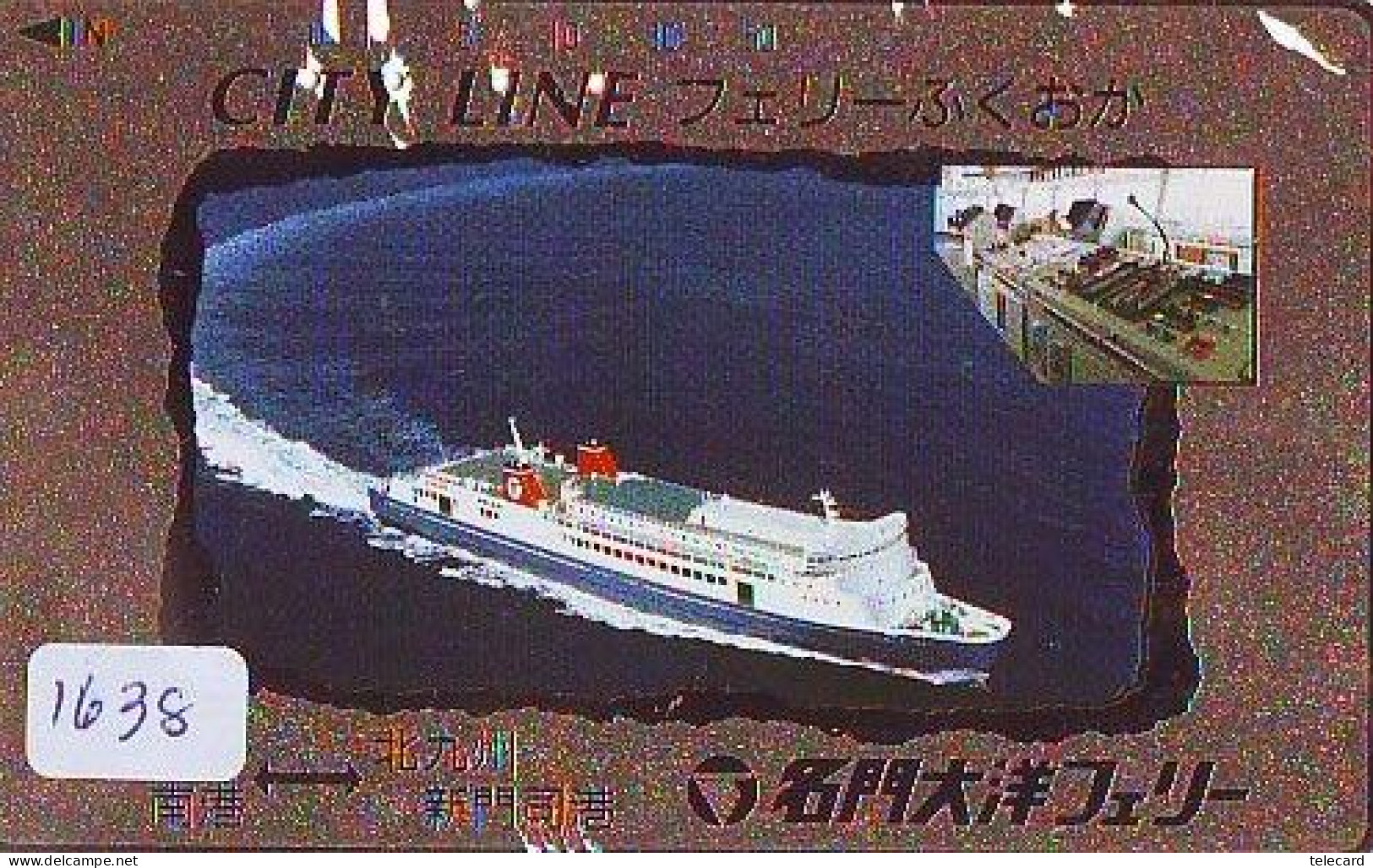 Télécarte JAPON * * BATEAU * PHONECARD JAPAN * SHIP (1638) TK *  SCHIFF * Schip * Boot * Barco - Bateaux