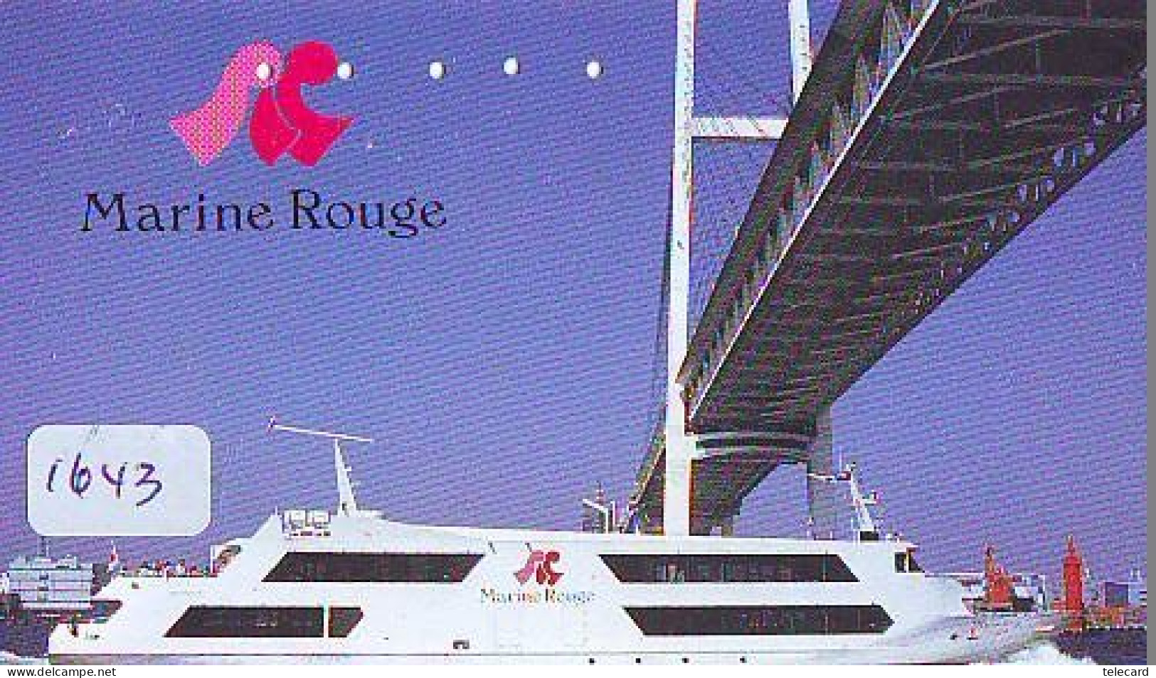 Télécarte JAPON * * BATEAU * PHONECARD JAPAN * SHIP (1643) TK *  SCHIFF * Schip * Boot * Barco - Boats