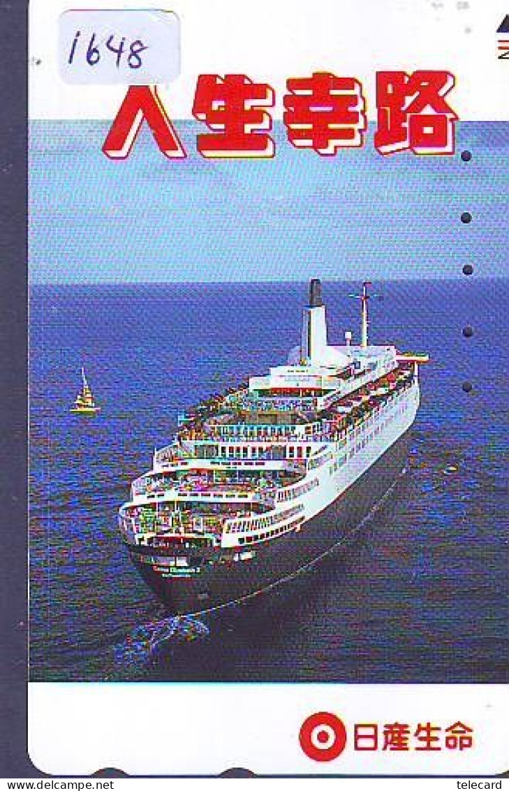 Télécarte JAPON * * BATEAU * PHONECARD JAPAN * SHIP (1648) TK *  SCHIFF * Schip * Boot * Barco - Barcos